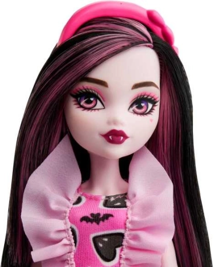 Stilvolle rosa Draculaura mit ikonischen Details