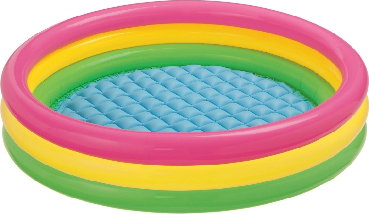 Aufblasbares Kinderplanschbecken Regenbogen 147 × 33 cm Intex