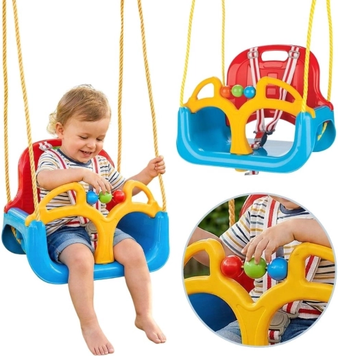 Woopie 3-in-1-Kinderschaukel, blau