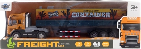 Lastwagen mit Container, Licht und Sound