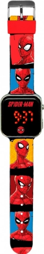 Digitale LED-Uhr mit Spiderman-Kalender