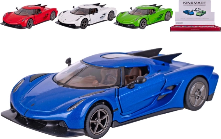 Kinsmart Koenigsegg Jesko Absolut Metallmodellauto mit Pull-Back-Antrieb
