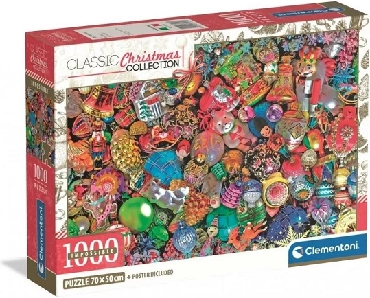 Clementoni Impossible Puzzle 1000 Teile – Christmas Collection Jolly Christmas