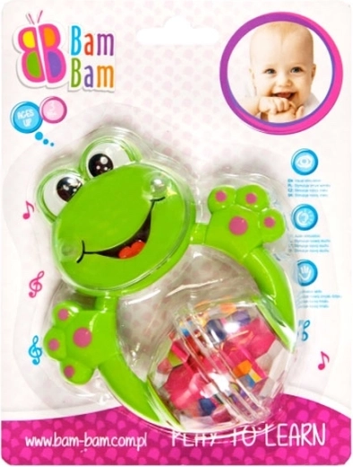 Frosch-Rassel mit Beißring
