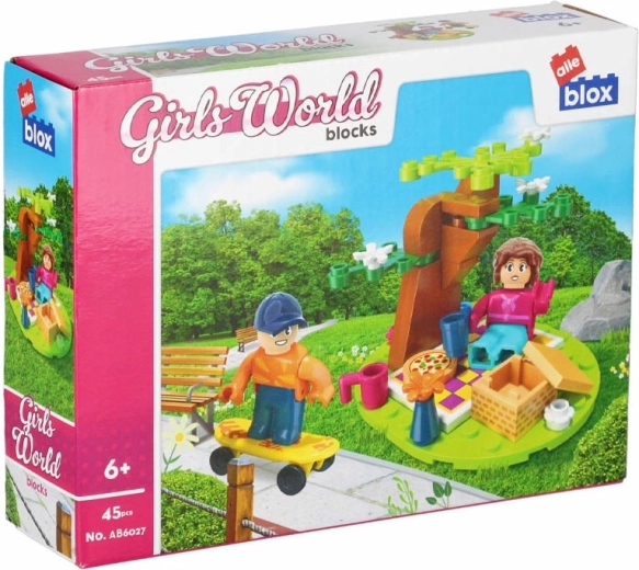 Bauset Mädchen-Picknick mit Figuren