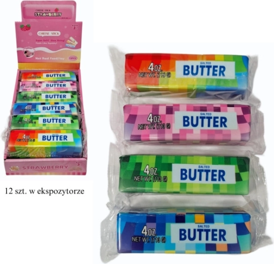Antistress-Quetschball in Form eines Butterwürfels