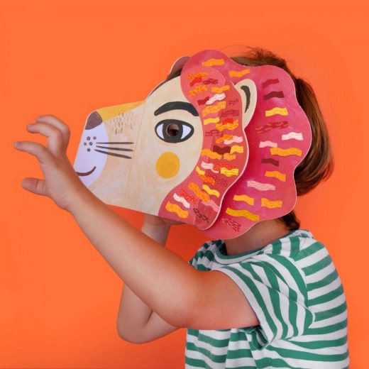 Londji Maske mit Aufklebern Be Wild! Lion