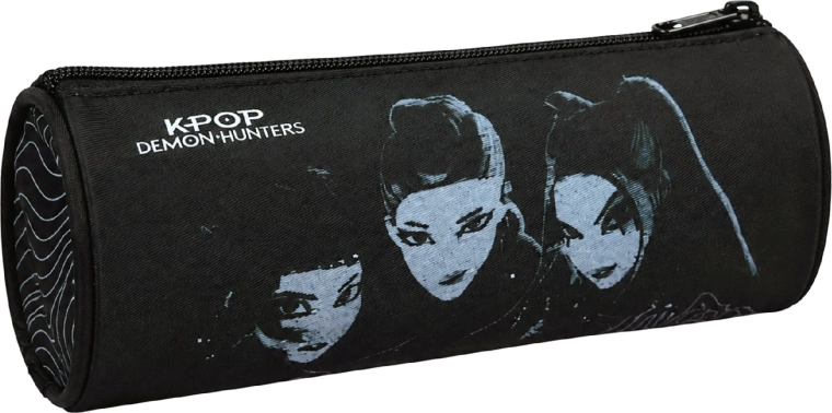 Schulmäppchen im Etui-Design GIM KPop Demon Hunters Huntrix schwarz