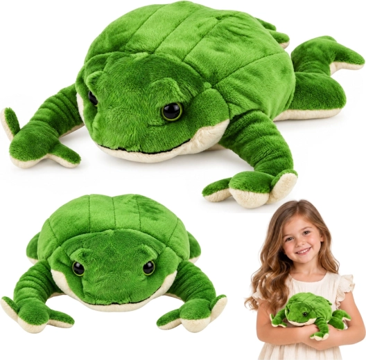 Plüsch-Kuschelfrosch mit Gewicht 26 cm