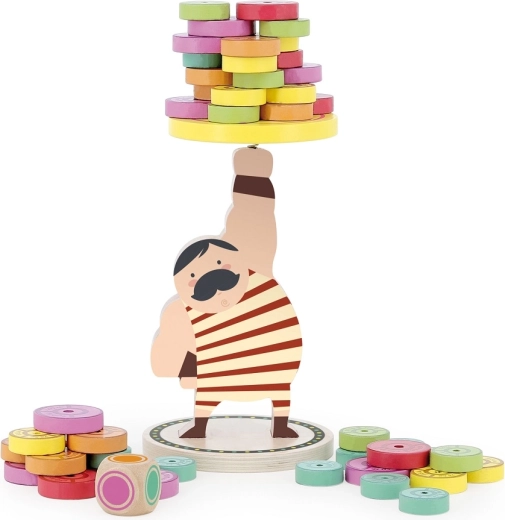 48 Holzgewichte für langen Spielspaß