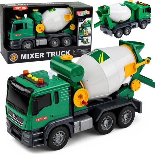 Betonmischer Mixer Truck mit Licht und Sound, grün