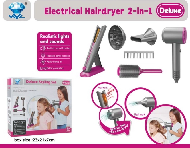 Friseursatz für Kinder mit Zubehör