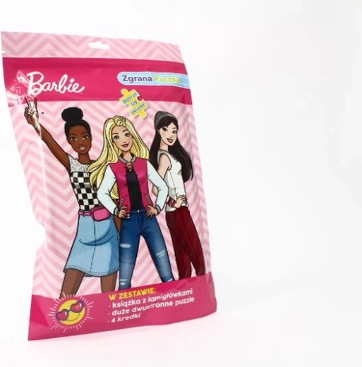 Barbie Aktivitätsset mit beidseitigem Puzzle und Buntstiften