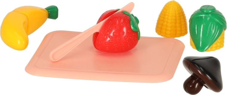 Schneidbares Obst und Gemüse zur Förderung der Motorik