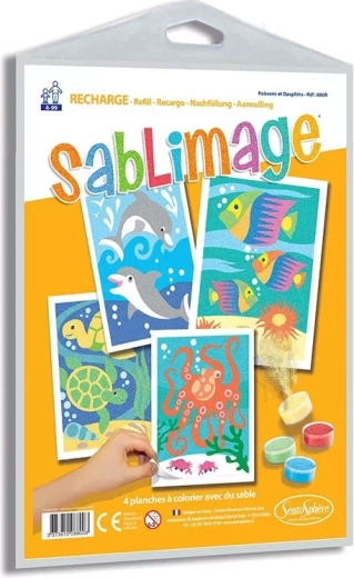 Sentosphere Sablimage Sandbilder Fische und Delfine – 1 Stück