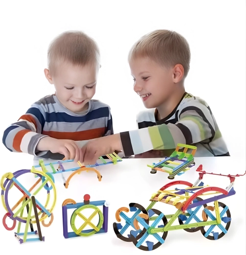 Bunte, sichere Teile für kleine Hände