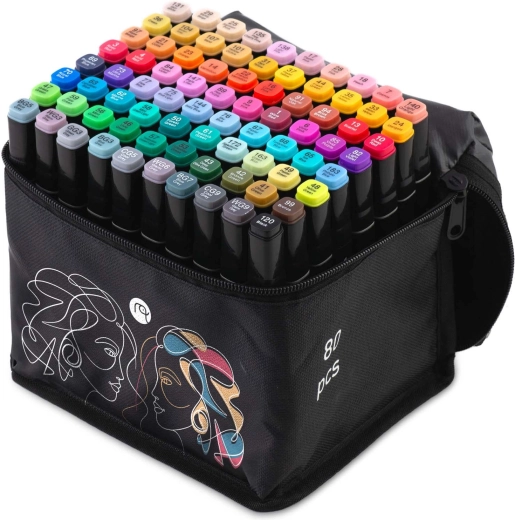 Praktisches Reißverschluss-Etui für unterwegs und im Atelier