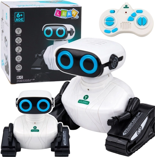 Interaktiver Ketten-RC-Roboter mit LED-Augen und Tanzfunktion