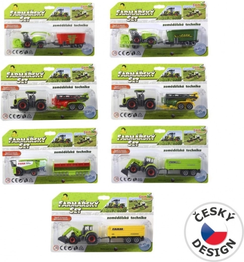Landwirtschaftsspielzeug auf Karte 18 cm