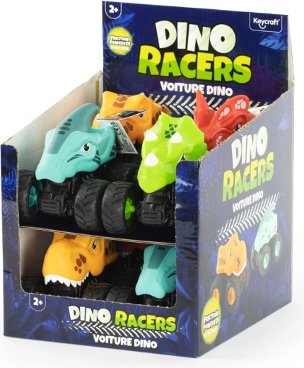 Dinosaurier-Rennauto mit Aufzieh-Antrieb