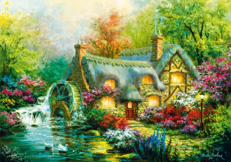 Puzzle Landleben 1000 Teile BLUEBIRD