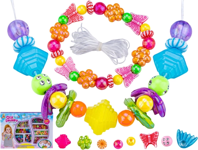 Set zur Herstellung von Schmuck aus bunten Perlen