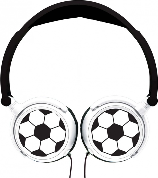 Faltbare Kopfhörer mit Fußball-Design