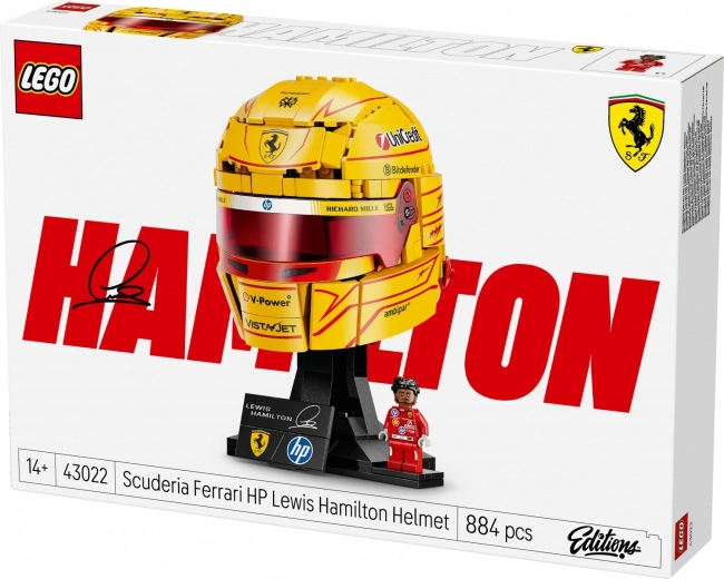 Minifigur von Lewis Hamilton als Teil des Sets