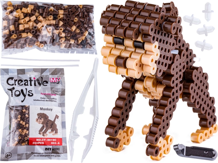 Bügelperlen 3D Äffchen im Beutel