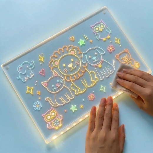 Neoneffekt dank heller LED-Hintergrundbeleuchtung