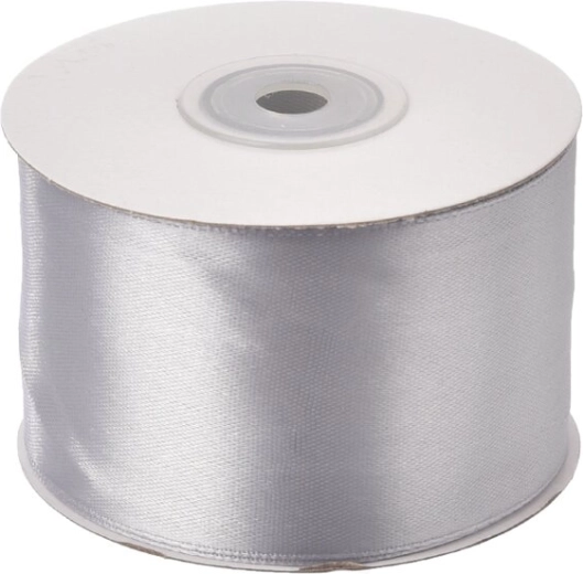Satinband silber 50 mm, 25 m