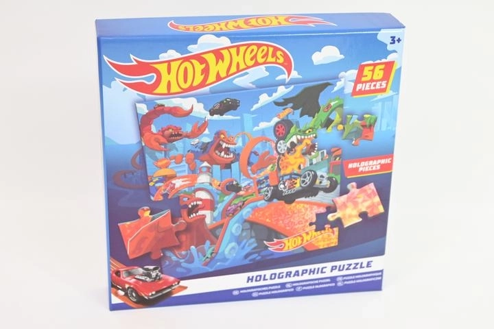 Hot Wheels holografisches Puzzle mit 56 Teilen