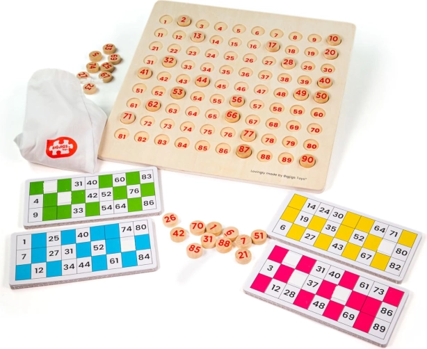 Traditionelles Holz-Bingo-Spielzeug für Kinder Bigjigs Toys