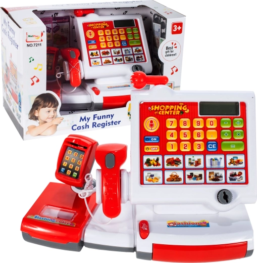 Kinderkasse mit Touchpanel und Scanner