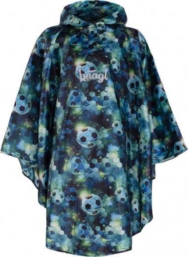 Baagl Kinder-Regenponcho Fußball M (130–150 cm)