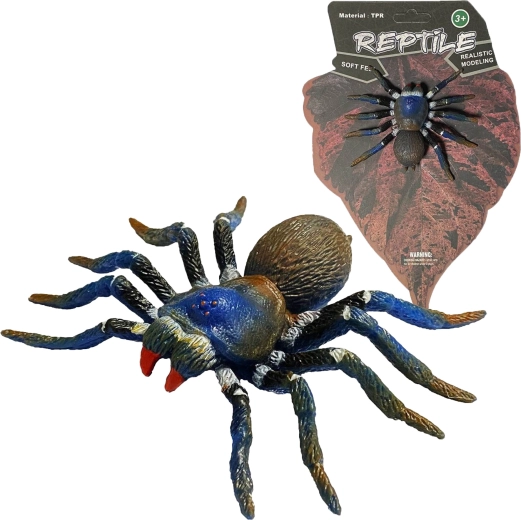 Lebendige Natur Blue Tarantula – realistisches Spinnenmodell 8 cm