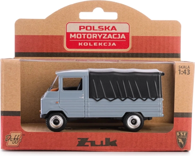 Modell eines historischen Autos Żuk grau