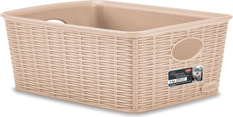 Korb Elegance beige 25 × 19,5 × 10 cm