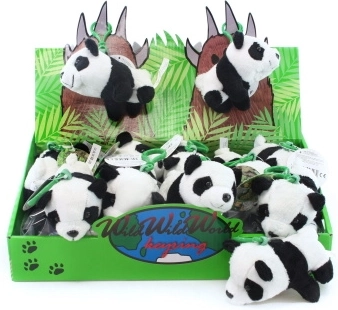 Plüsch-Schlüsselanhänger Panda 12 cm