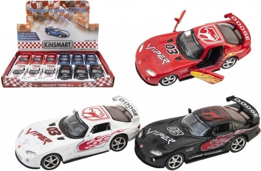 Kinsmart DODGE VIPER GTS‑R 1:36 Metallmodell mit Rückzugmotor
