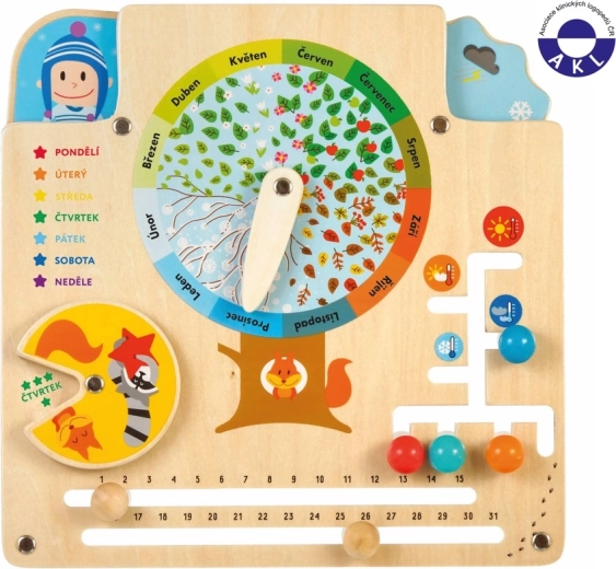 Lucy & Leo Naturkalender – pädagogisches Holzbrett