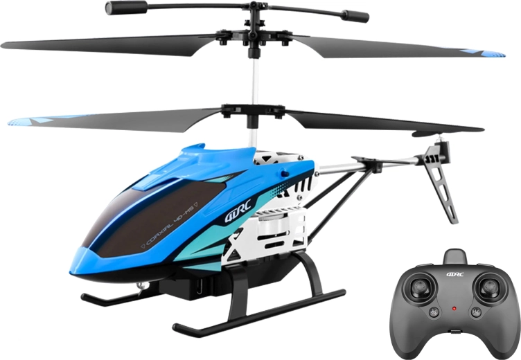 RC-Helikopter mit Fernsteuerung, Metallkonstruktion, 25 × 5 × 12 cm