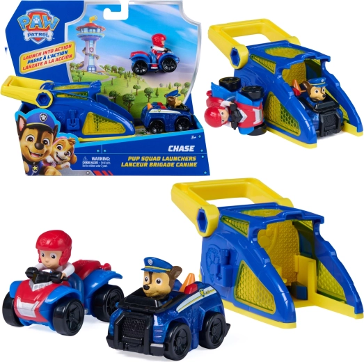 PAW Patrol Pup Squad Abschussbahn Chase mit Fahrzeugen