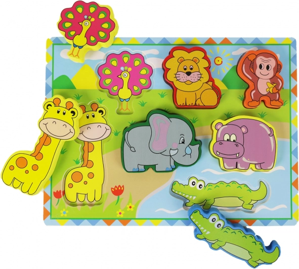 Holz Puzzle Safari Tiere