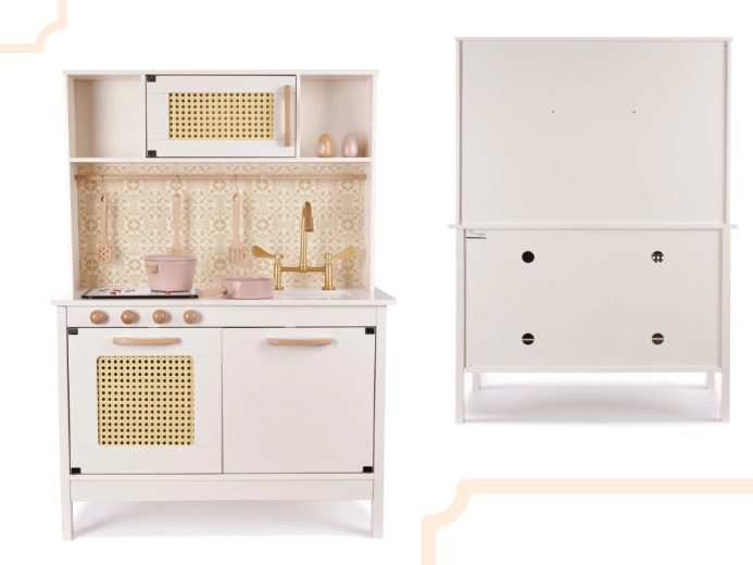 Rattan-Details und clevere Stauraumlösungen