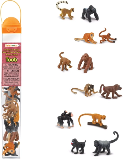 Tube mit Primaten- und Affenfiguren Safari Ltd.