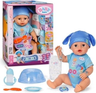 Baby Born Puppe Jonas Click & Play 43 cm mit Zauberhand und Zubehör