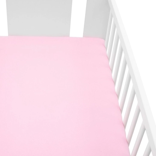 New Baby Jersey-Spannbettlaken für das Kinderbett 120 × 60 cm rosa