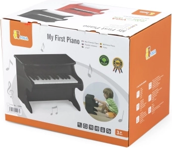 Erstes Kinderklavier Viga, schwarz
