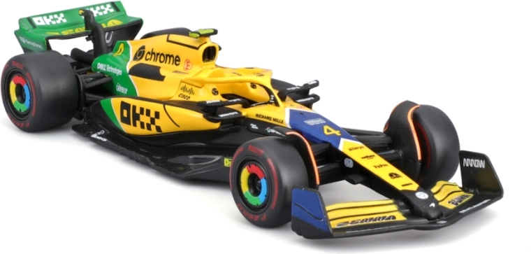 Realistische Ausführung des F1‑Fahrzeugs im Maßstab 1:43